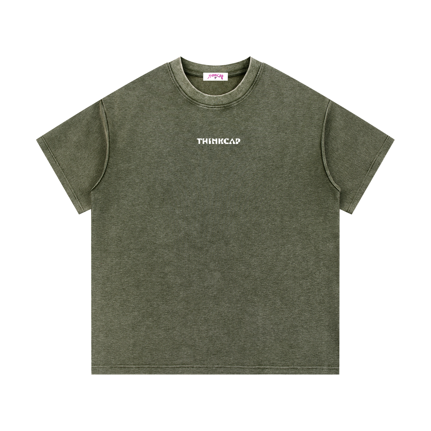 White Semi-Skimmed Waffle tee