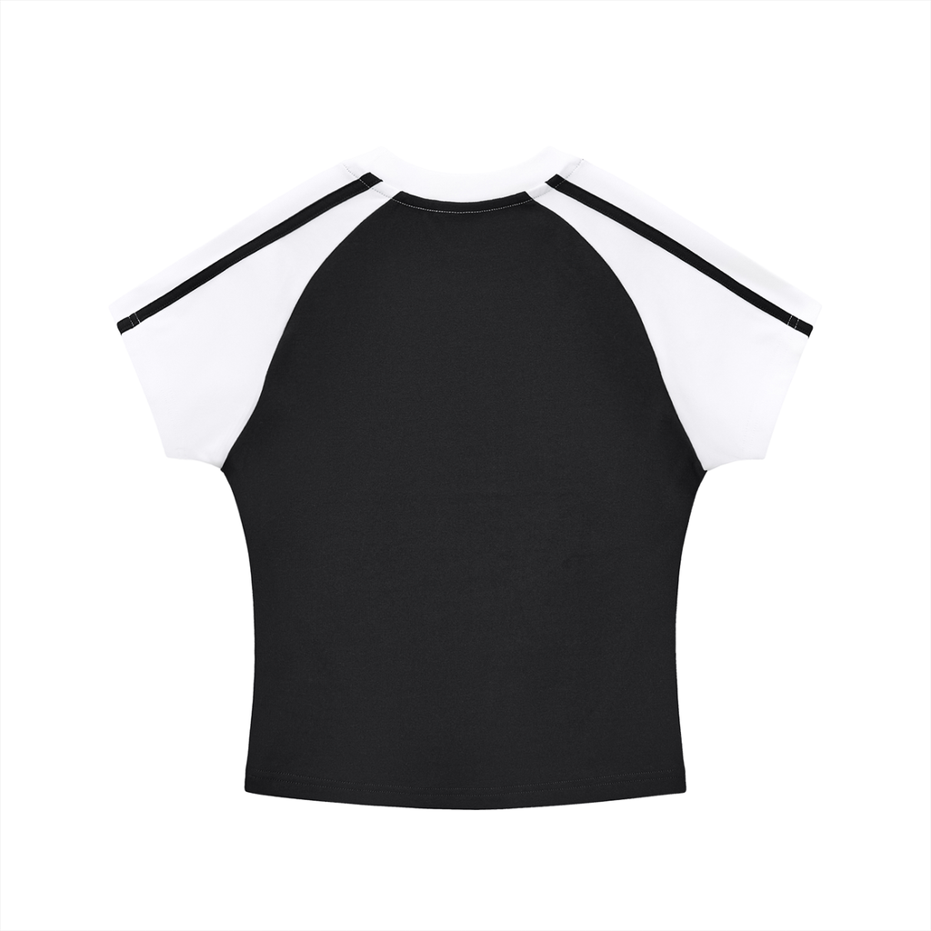 Contrast Wordmark Bodycon Top