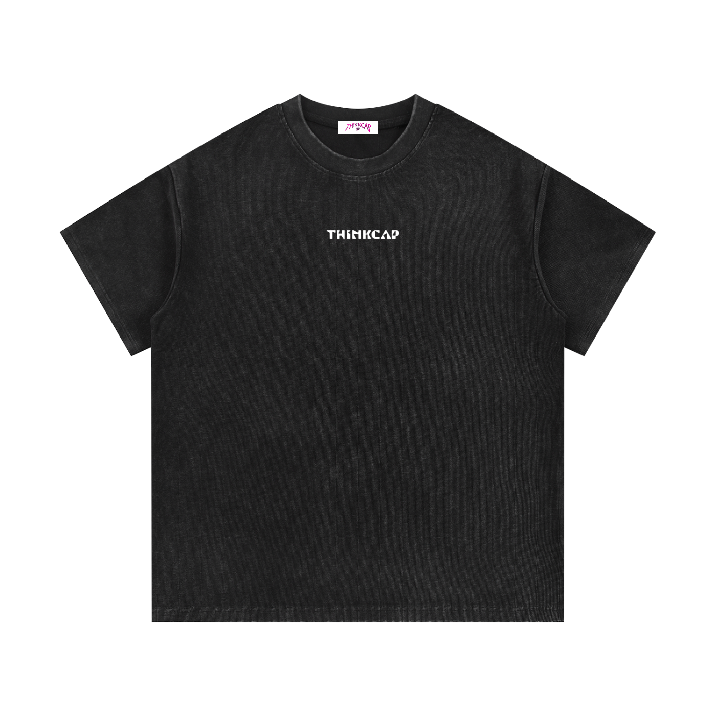 White Semi-Skimmed Waffle tee