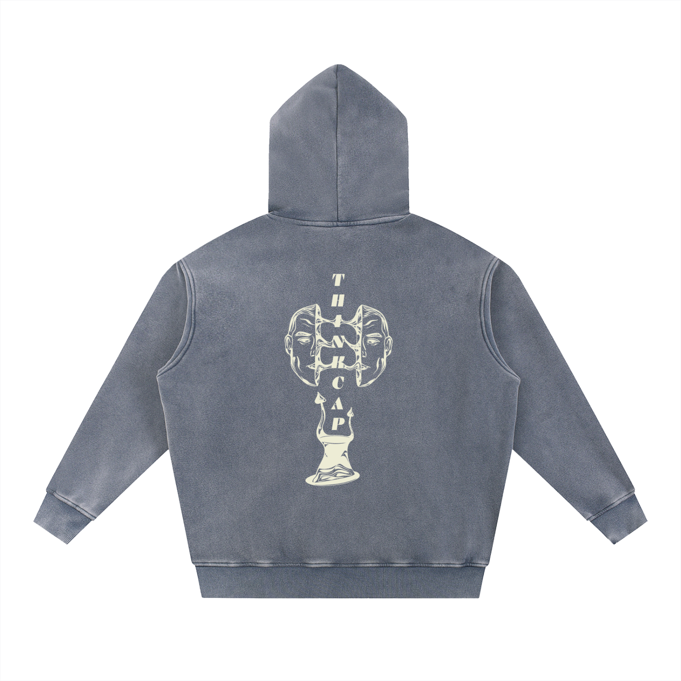 Vintage Split Face Dark Side hoodie