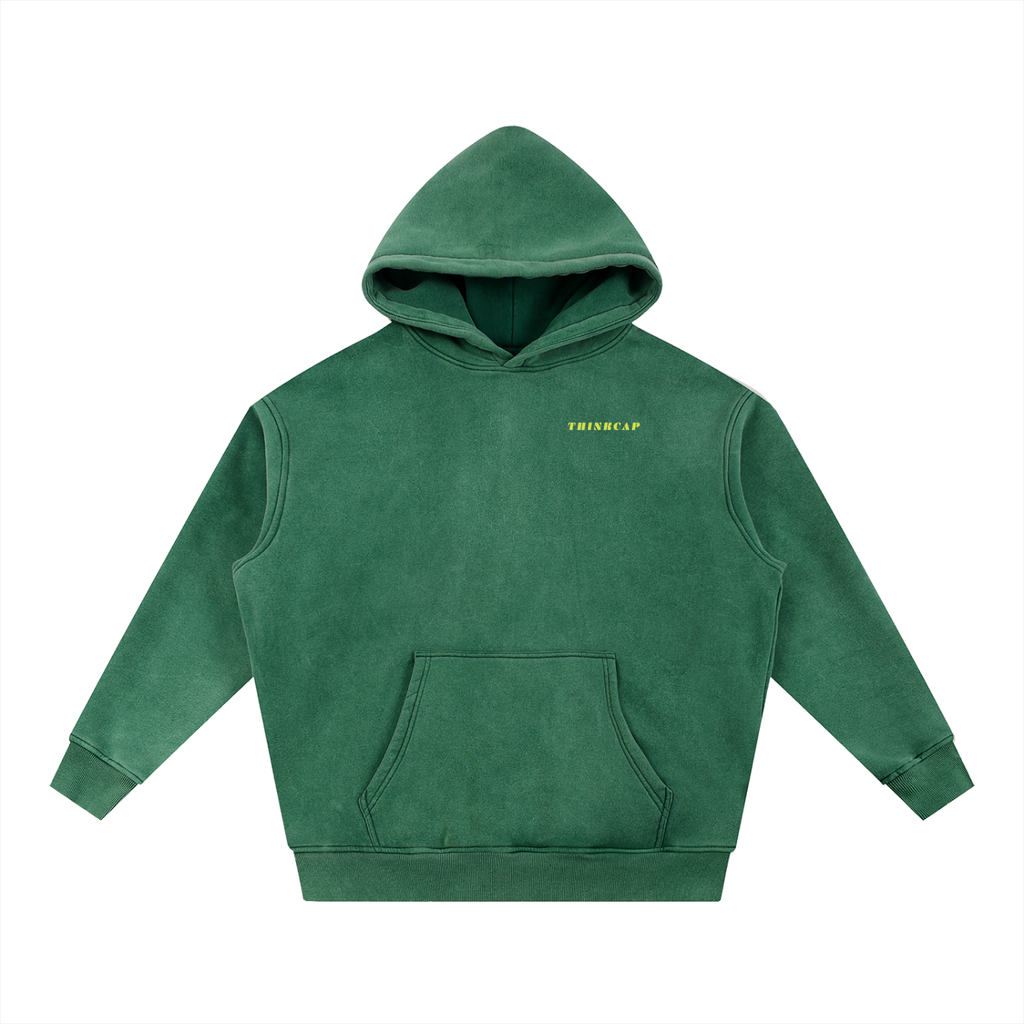 Vintage Split Face Moss hoodie