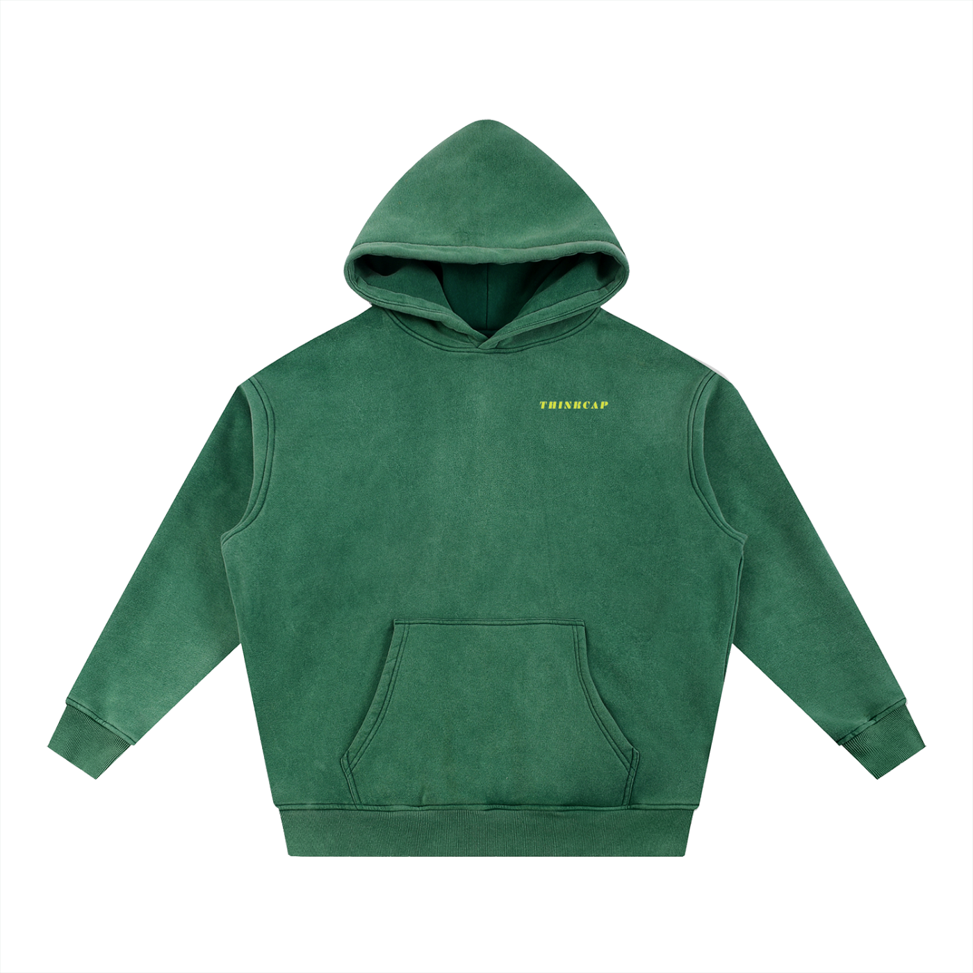 Vintage Split Face Moss hoodie