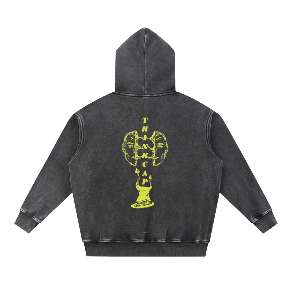 Vintage Split Face Hi-vis hoodie