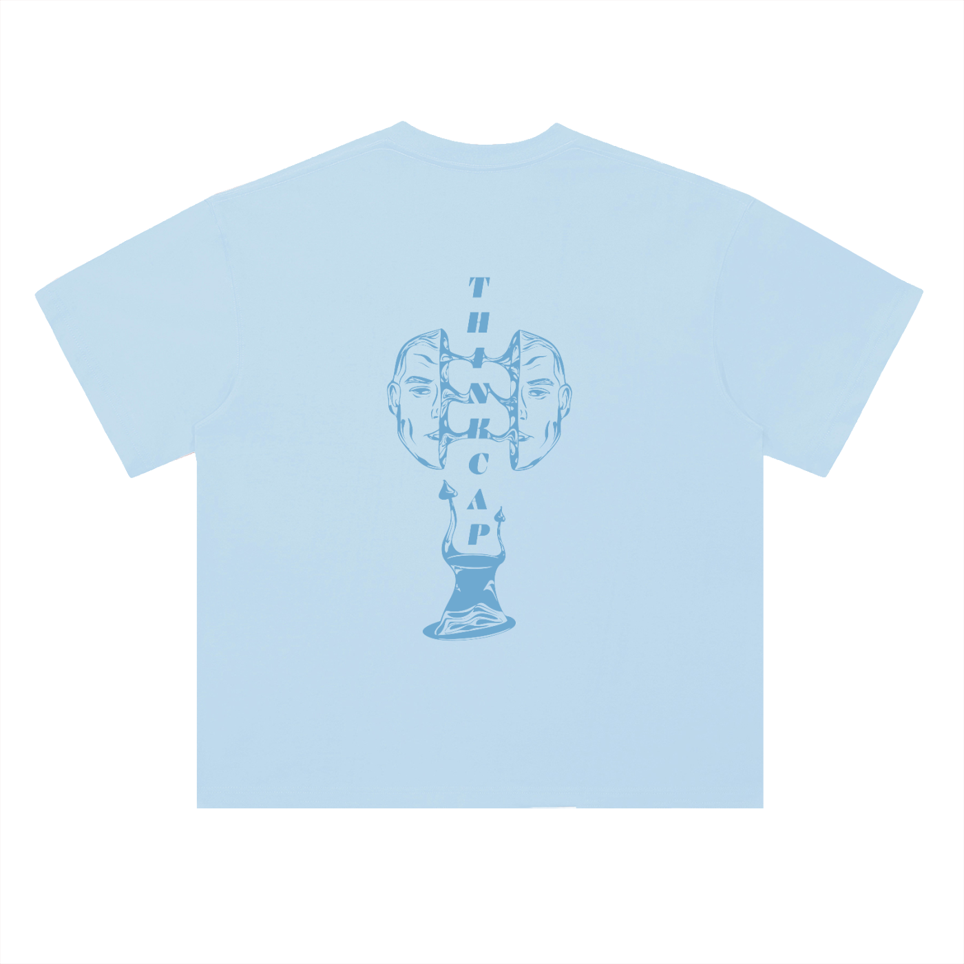 OG Split Face 25 Blue Tee