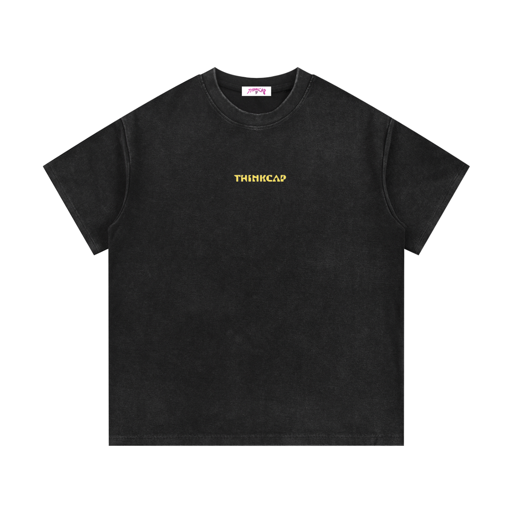 Yellow Semi-Skimmed Waffle tee