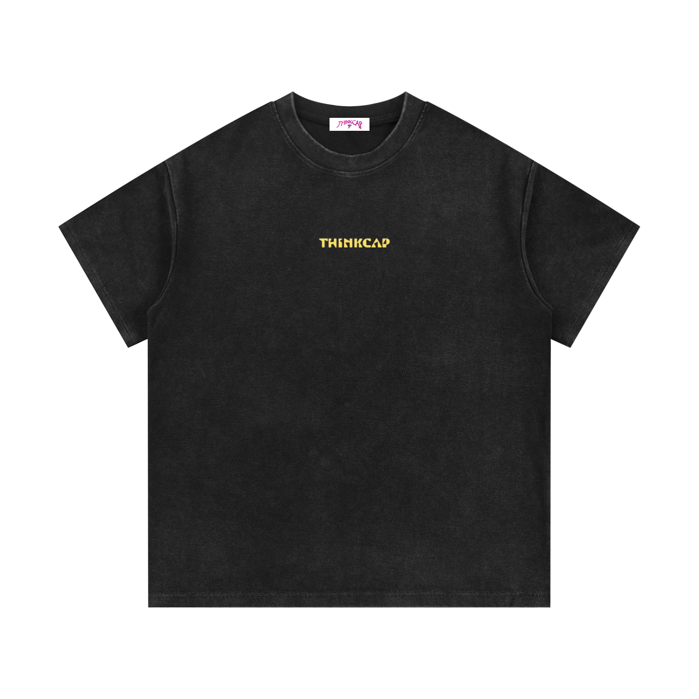 Yellow Semi-Skimmed Waffle tee