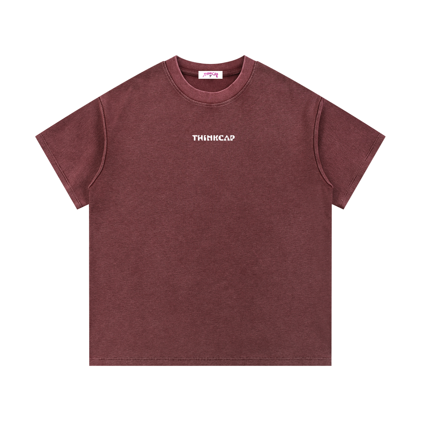 White Semi-Skimmed Waffle tee